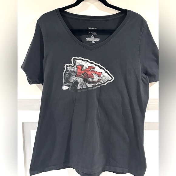 Kansas City Chiefs Black T-Shirt - Picture 1 of 2